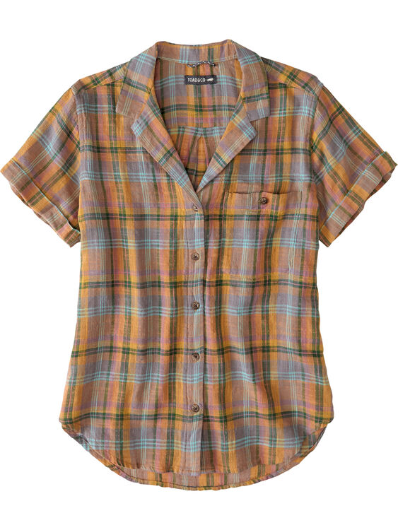 Toad&Co Short Sleeve Button Down Top Ziff | Title Nine