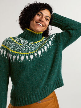 Women's Fairisle Merino Turtleneck Sweater