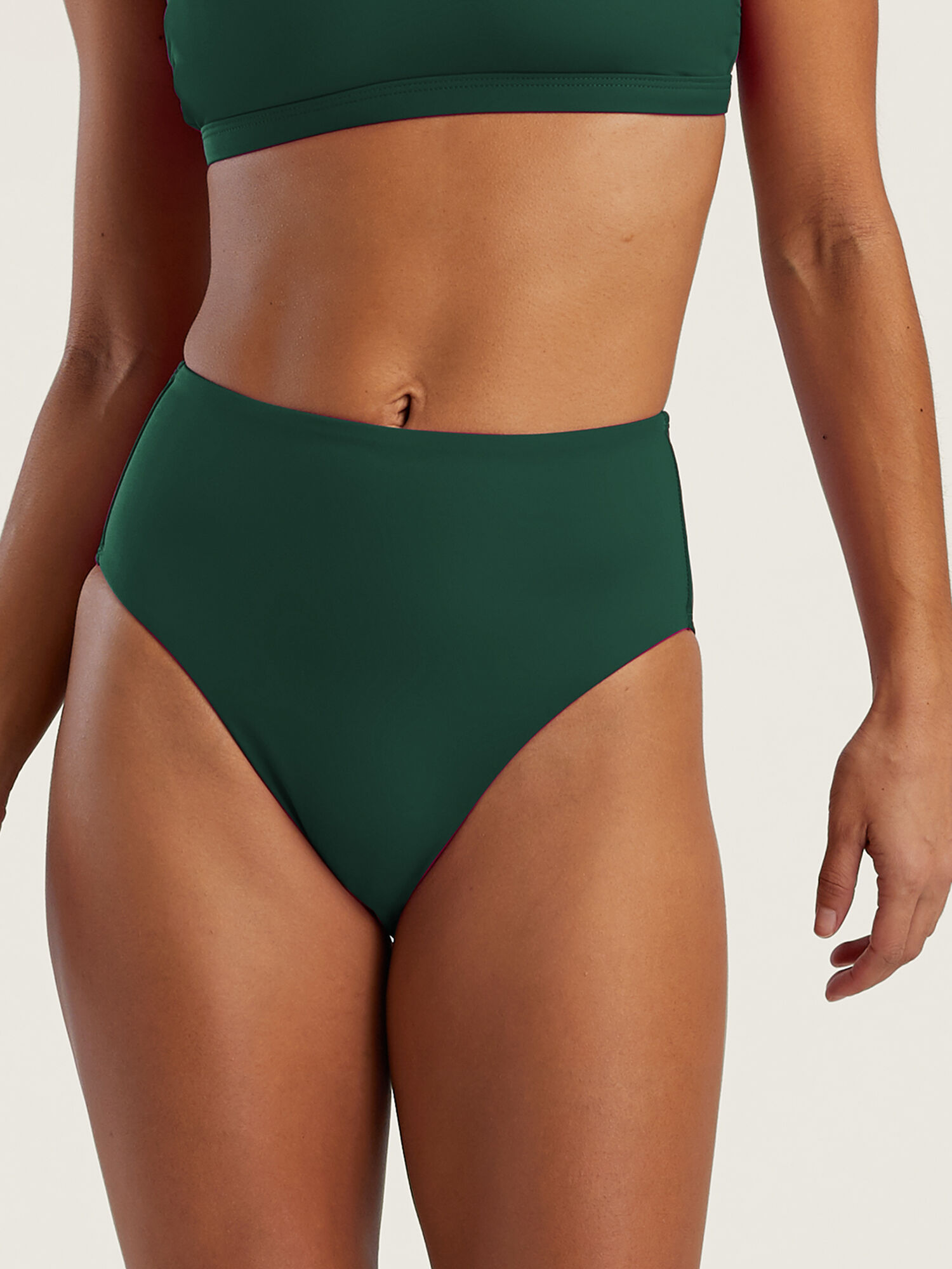 Streamline High Waisted Bikini Bottom - Solid, , original