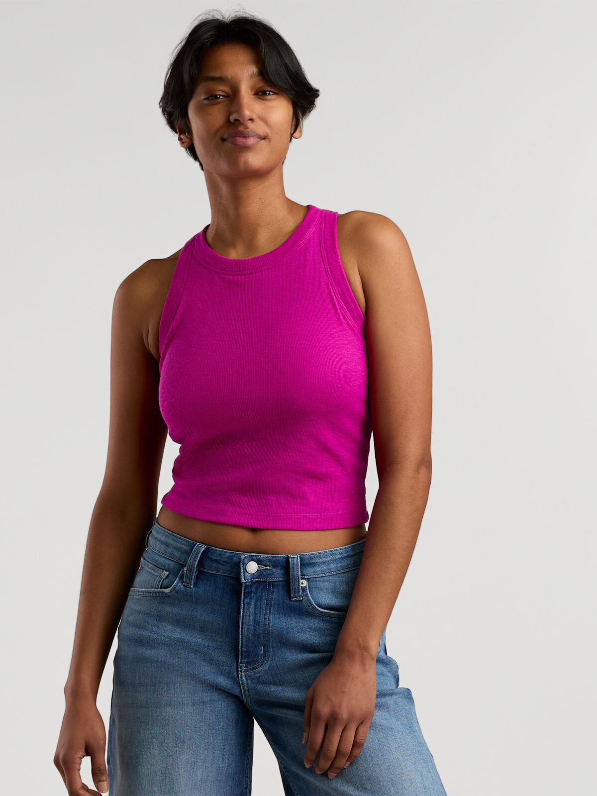 トップス CLANE PILE FLARE TANK TOPS CLANE - パイル フレアショートトップス - PILE FLARE TANK TOPS