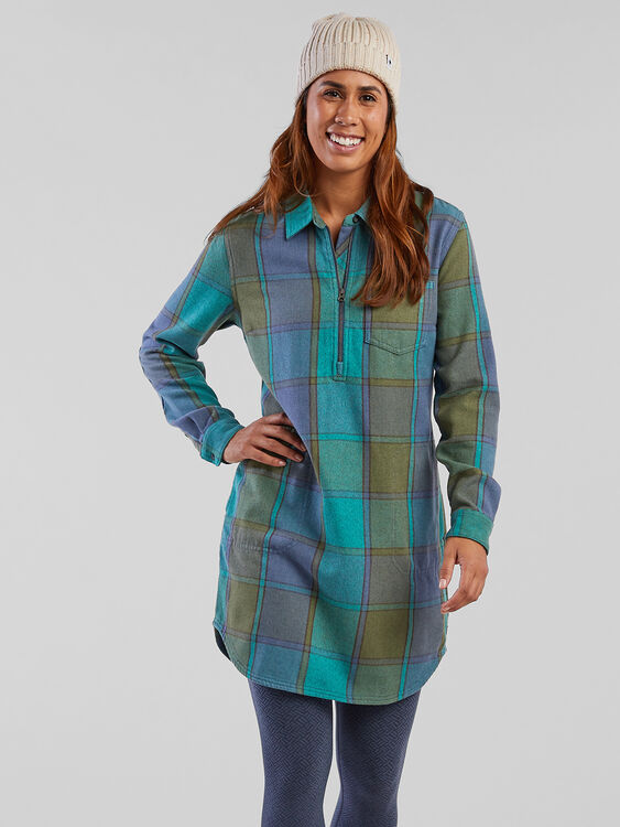 Plaiditude Heavyweight Flannel Shirtdress, , original