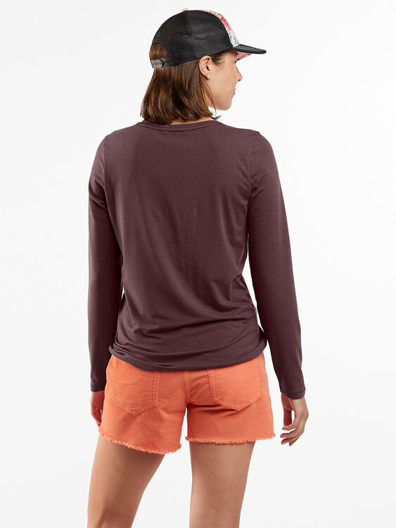 Aviatrix Long Sleeve V Neck Tee, , original