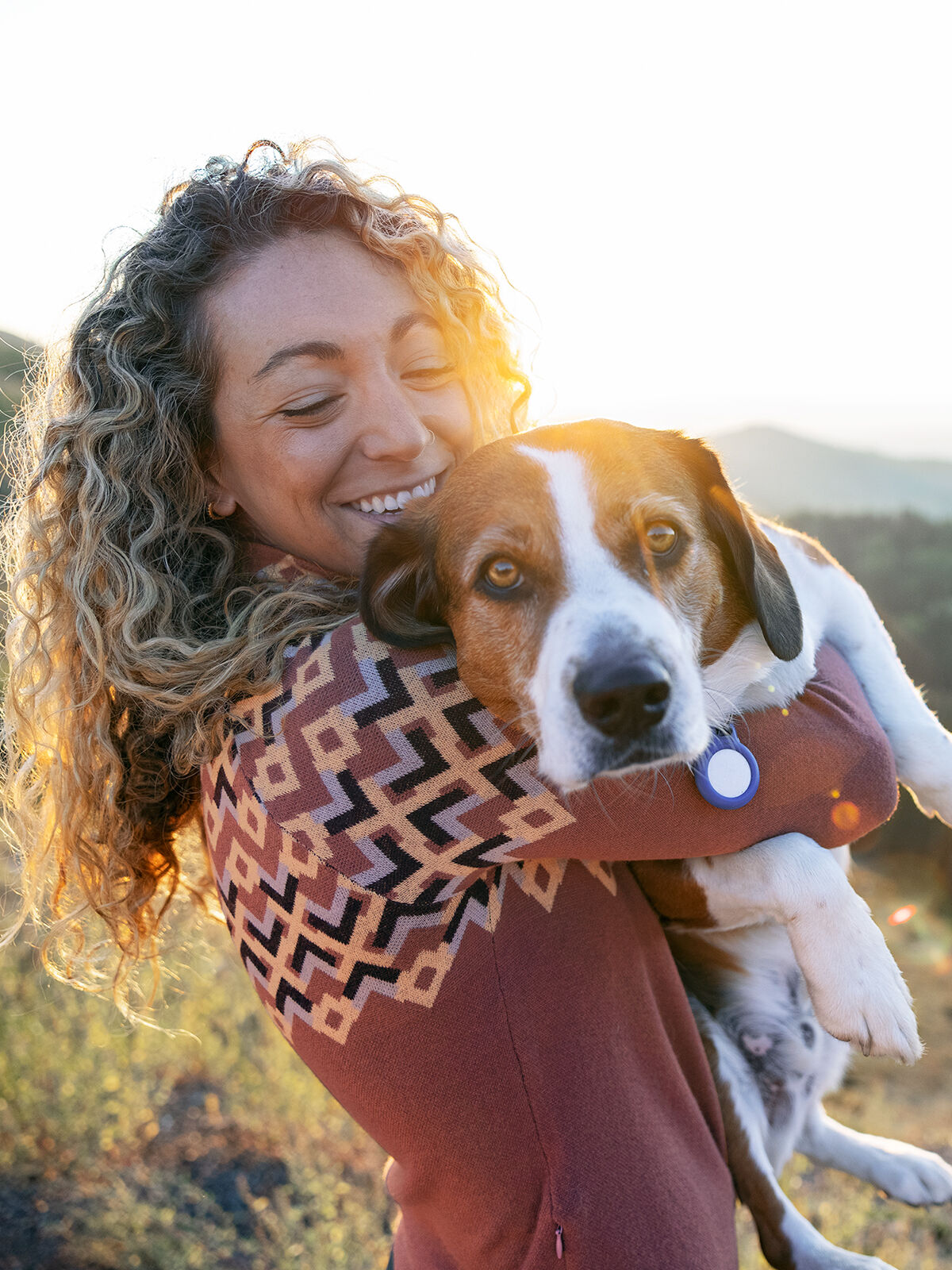 Women's Zip Sweater - Super Power Argyle | Title Nine