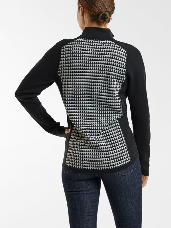 Super Power Quarter Zip Sweater - Houndstooth Geo, , original