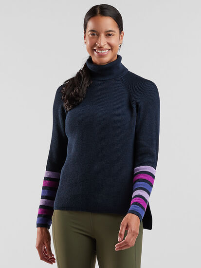 Offsite Synergy Turtleneck Sweater - Stripe, , model