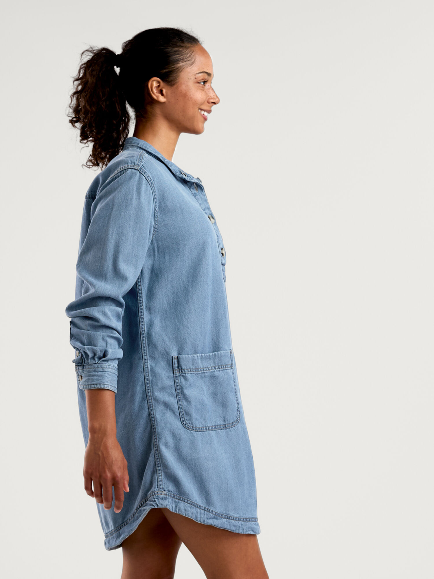 Arroyo Denim Popover Dress, , original
