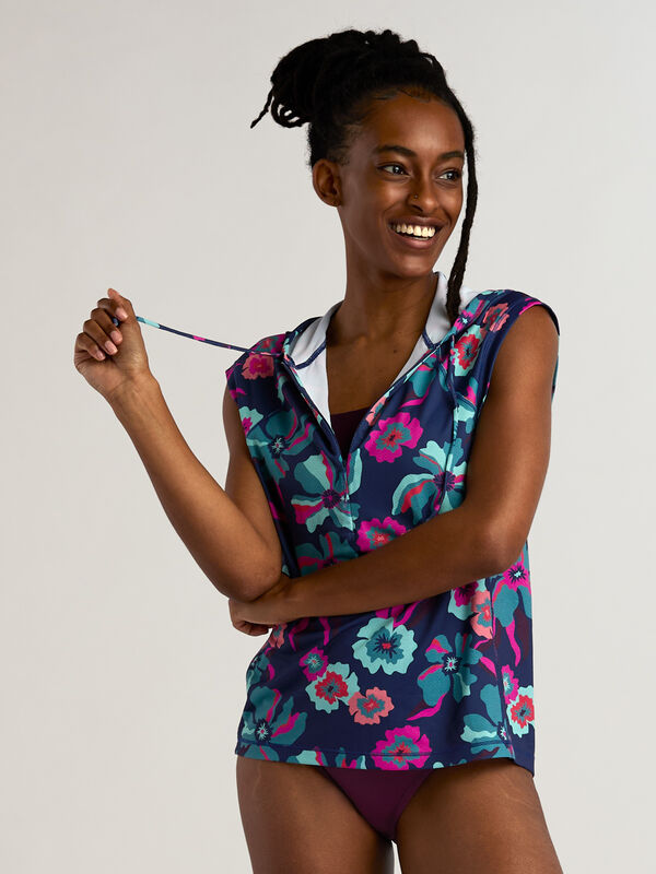 Women's Sunbuster 1/4 Zip Cap Sleeve Sun Shirt