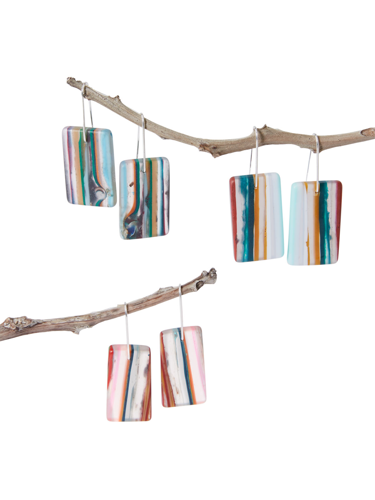 Surf Gems Sustainable Jewelry: Large Earrings