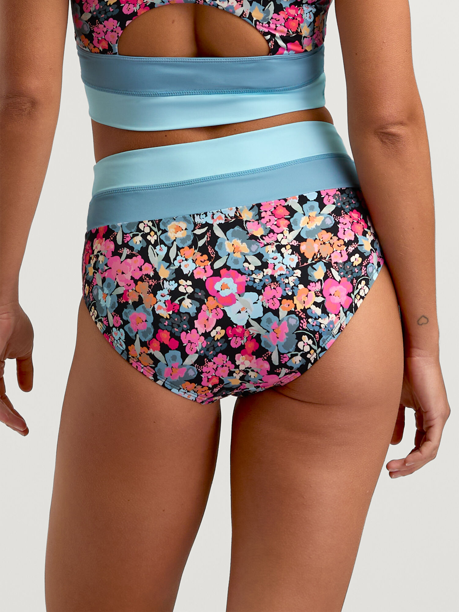 Colorblock Bikini Bottom, , original