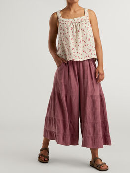 Tate Palazzo Pants &ndash; Wide Leg Hemp Travel Pants