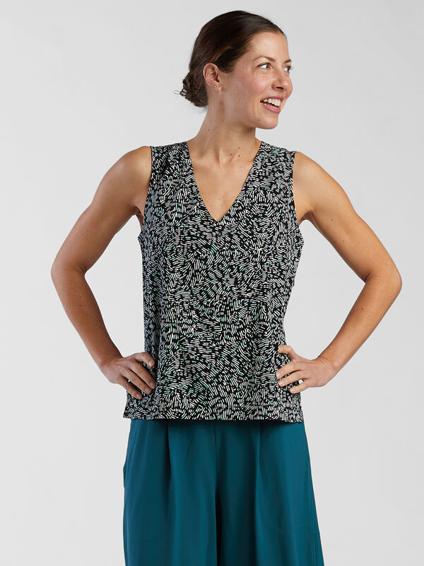 Round Trip Pocket Tank Top - Stonehenge