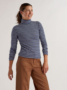 Women's Long Sleeve Ribbed Turtleneck: Headlands