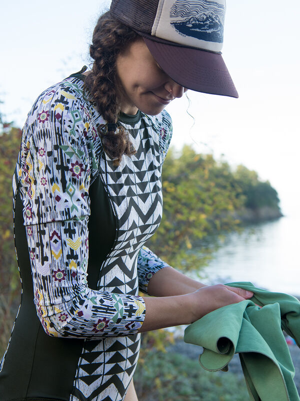 Zenith Long Sleeve One Piece Swimsuit - Anatolia, , original