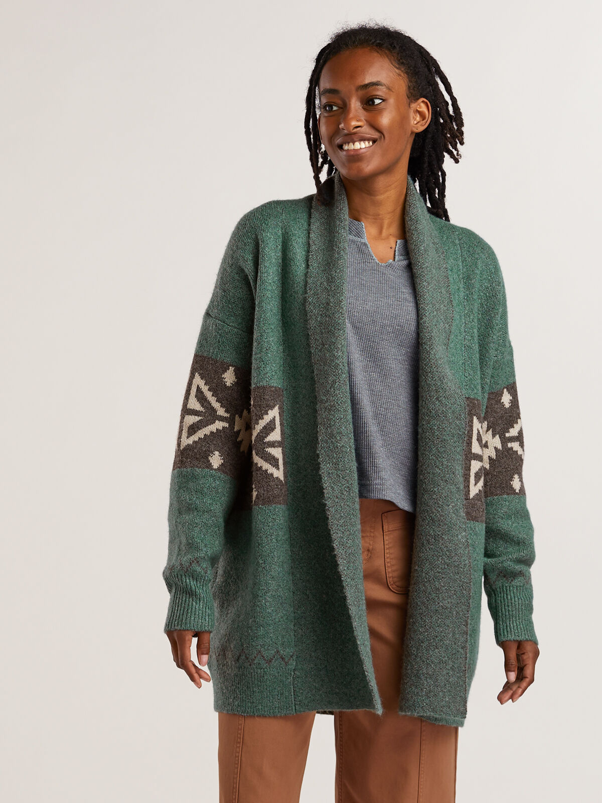 Carve Women's Priya Open Front Cardigan Lightweight Layer | Title Nine