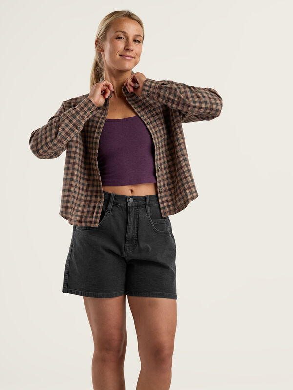 Plaiditude Cropped Shirt, , original