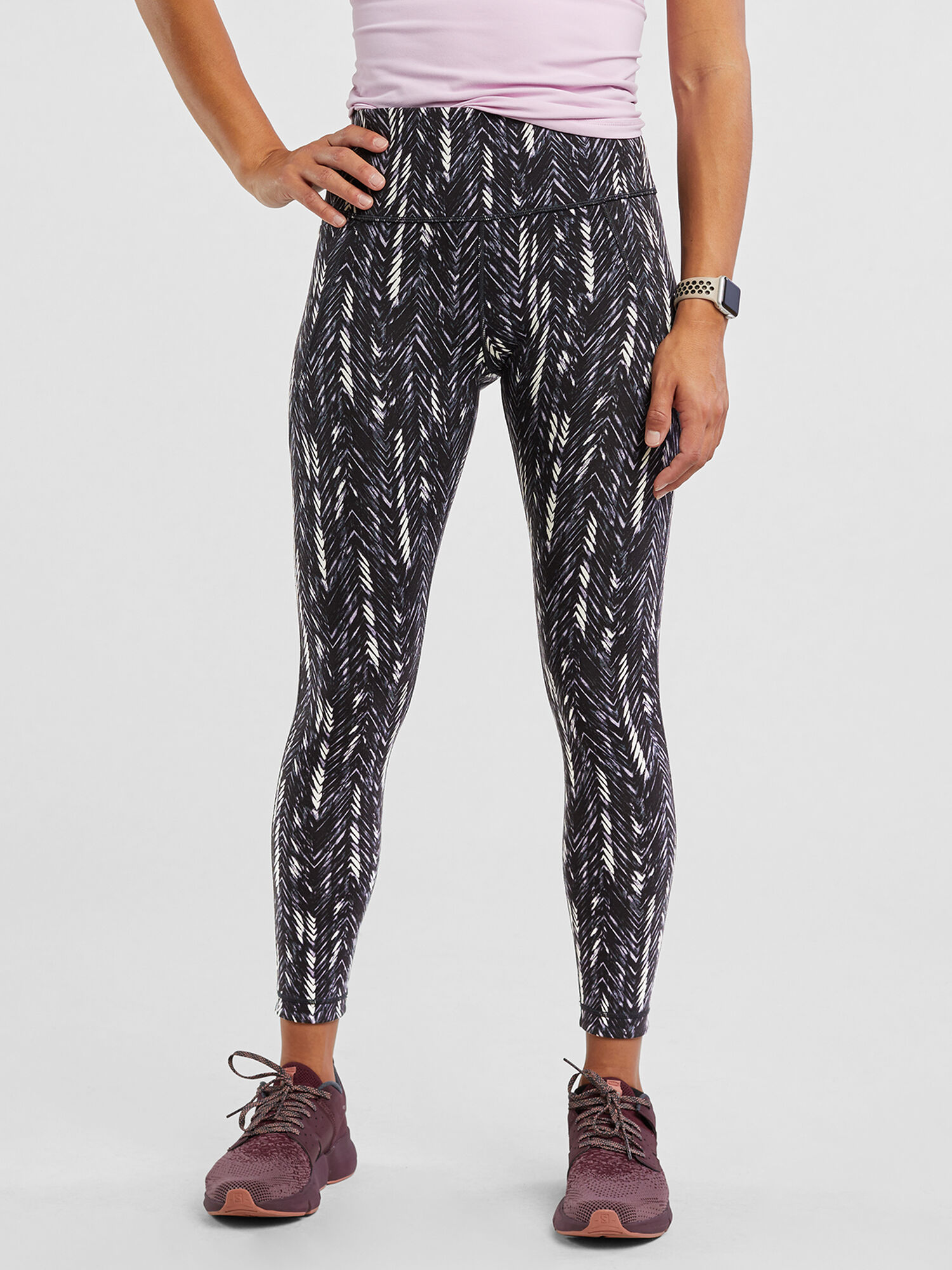Mad Dash Reversible 7/8 Running Tights - Sleet, , original