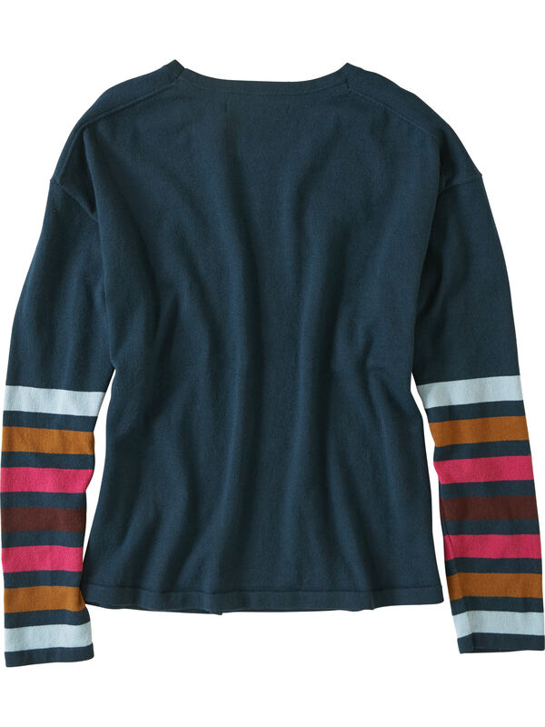 Synergy Crew Neck Sweater - Sleeve Stripe, , original