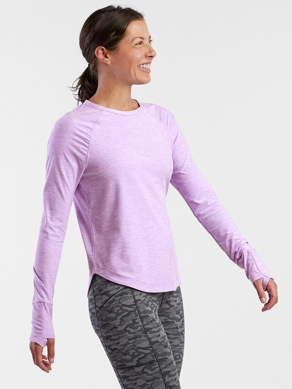 Grace Raglan Long Sleeve Tee - Curved Hem, , original