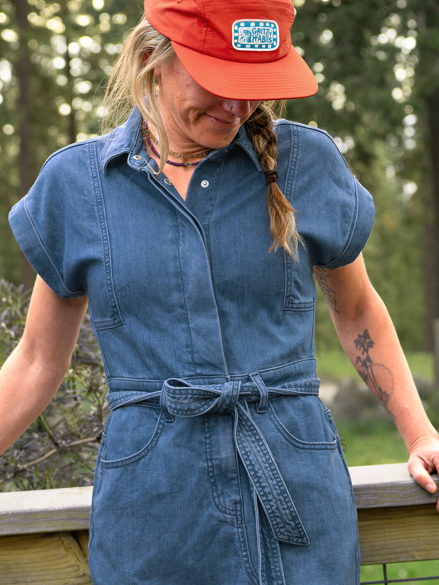 Franny Lightweight Denim Dress, , original