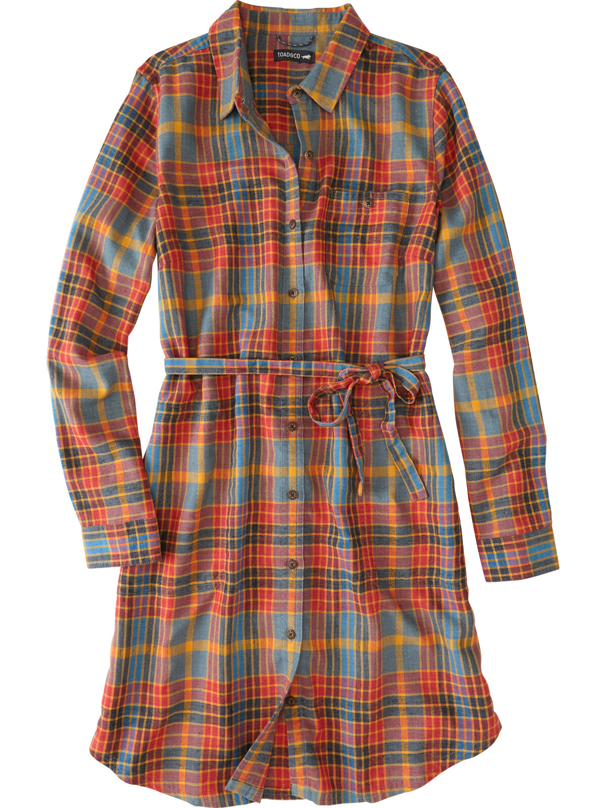 Toad&Co Long Sleeve Shirt Dress Plaiditude | Title Nine