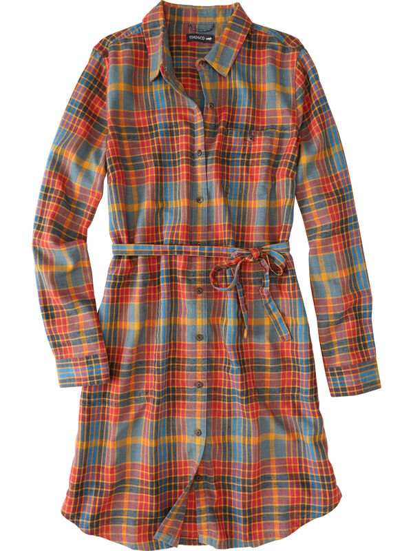 Plaiditude Flannel Shirt Dress, , original