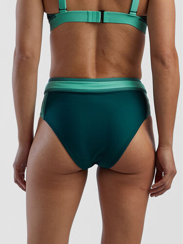Rockaway 2.0 High Waisted Bikini Bottom - Colorblock