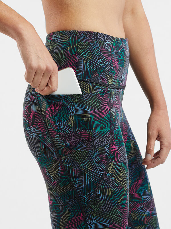 Mad Dash Reversible Crop Tights - Rainbow Renegade, , original