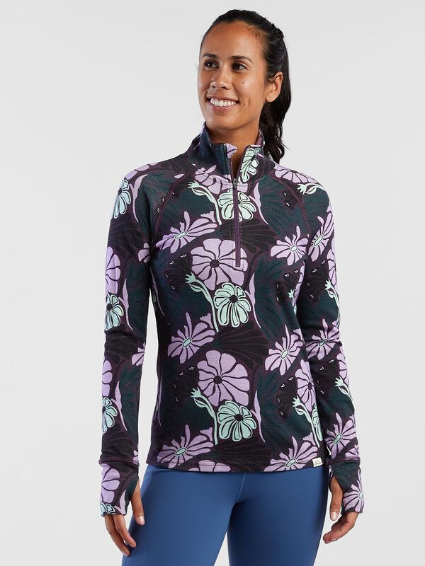 What the Bluff 1/2 Zip Long Sleeve Top, , original