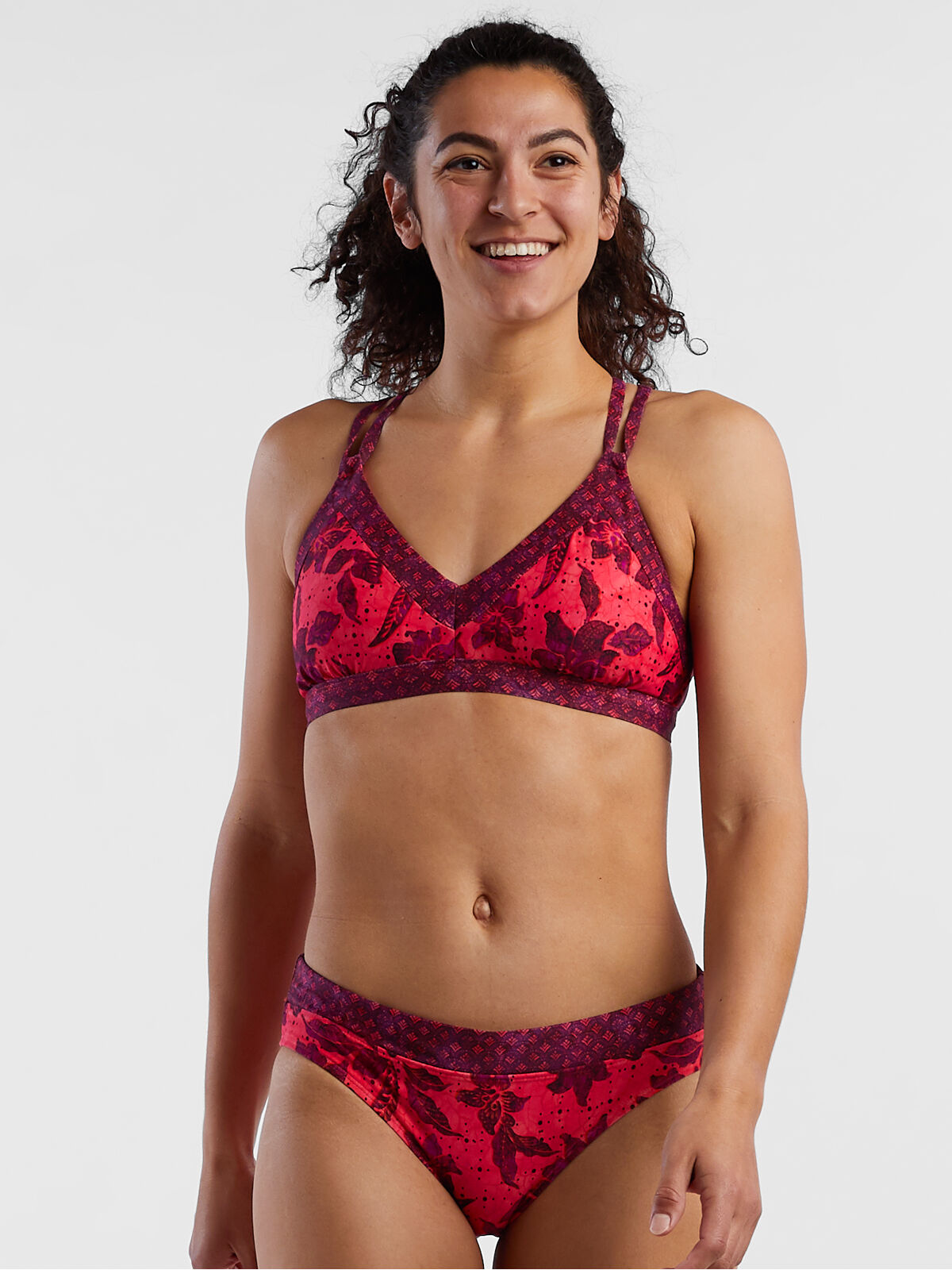 Supportive Strappy Bikini Top: Siren - Sulawesi | Title Nine
