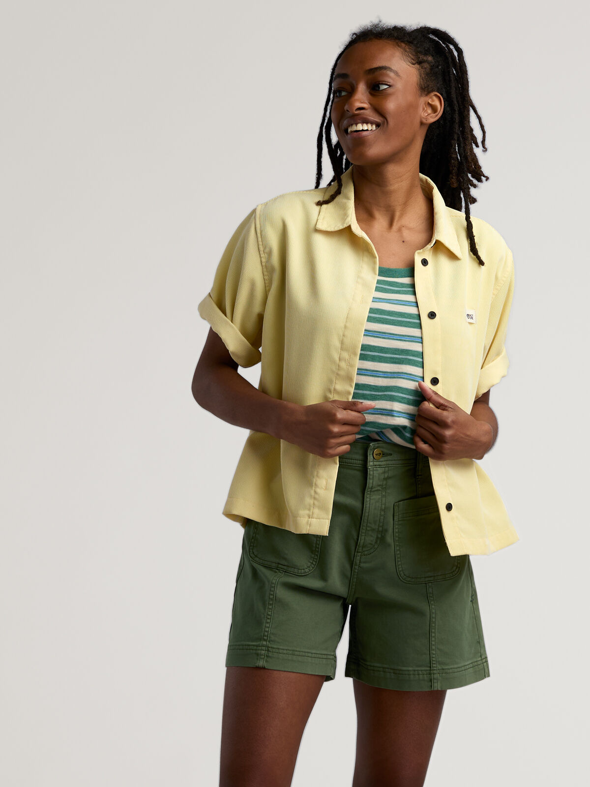 Picture Sesia Travel-Ready Short Sleeve Corduroy Shirt | Title Nine