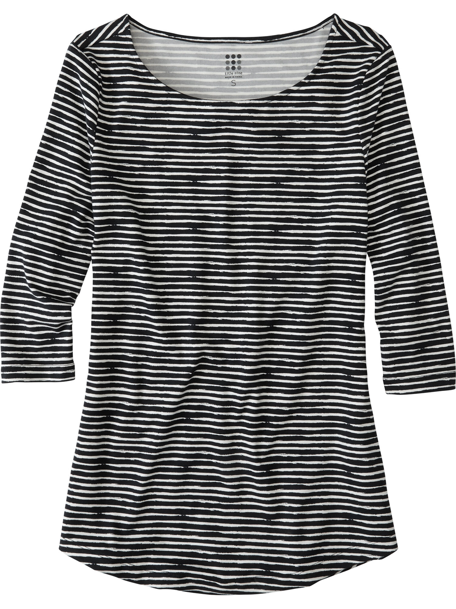 Mettle 3/4 Sleeve Top - Painted Stripe, , original