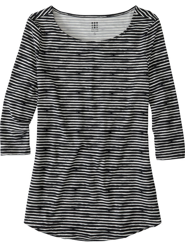 Mettle 3/4 Sleeve Top - Painted Stripe, , original