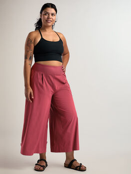 High Waist Wide Leg Pants: Round Trip - Petite