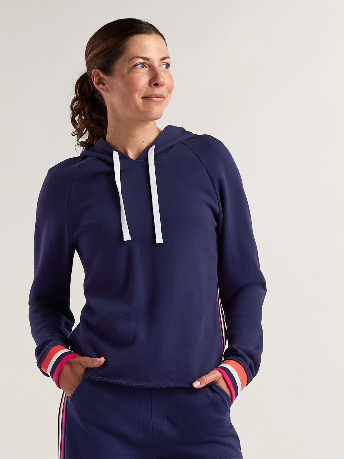 Women's French Terry Hoodie Cropped Sweatshirt: Joyride | Title Nine