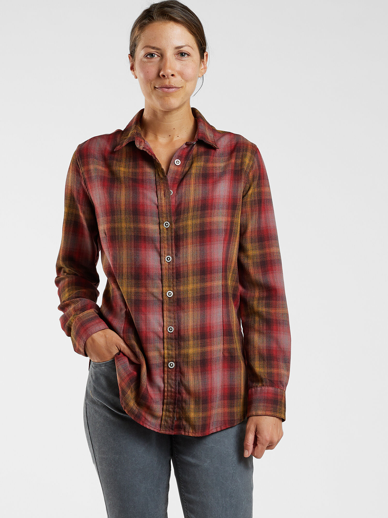 women's heavyweight flannel shirt