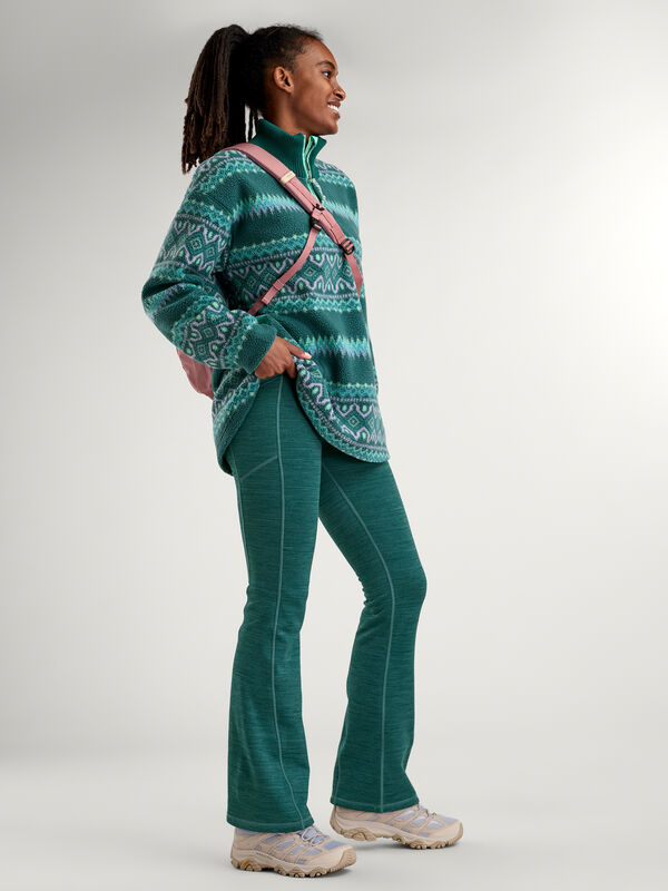 Women's Fleece Lined Flare Pants: Crash - Regular