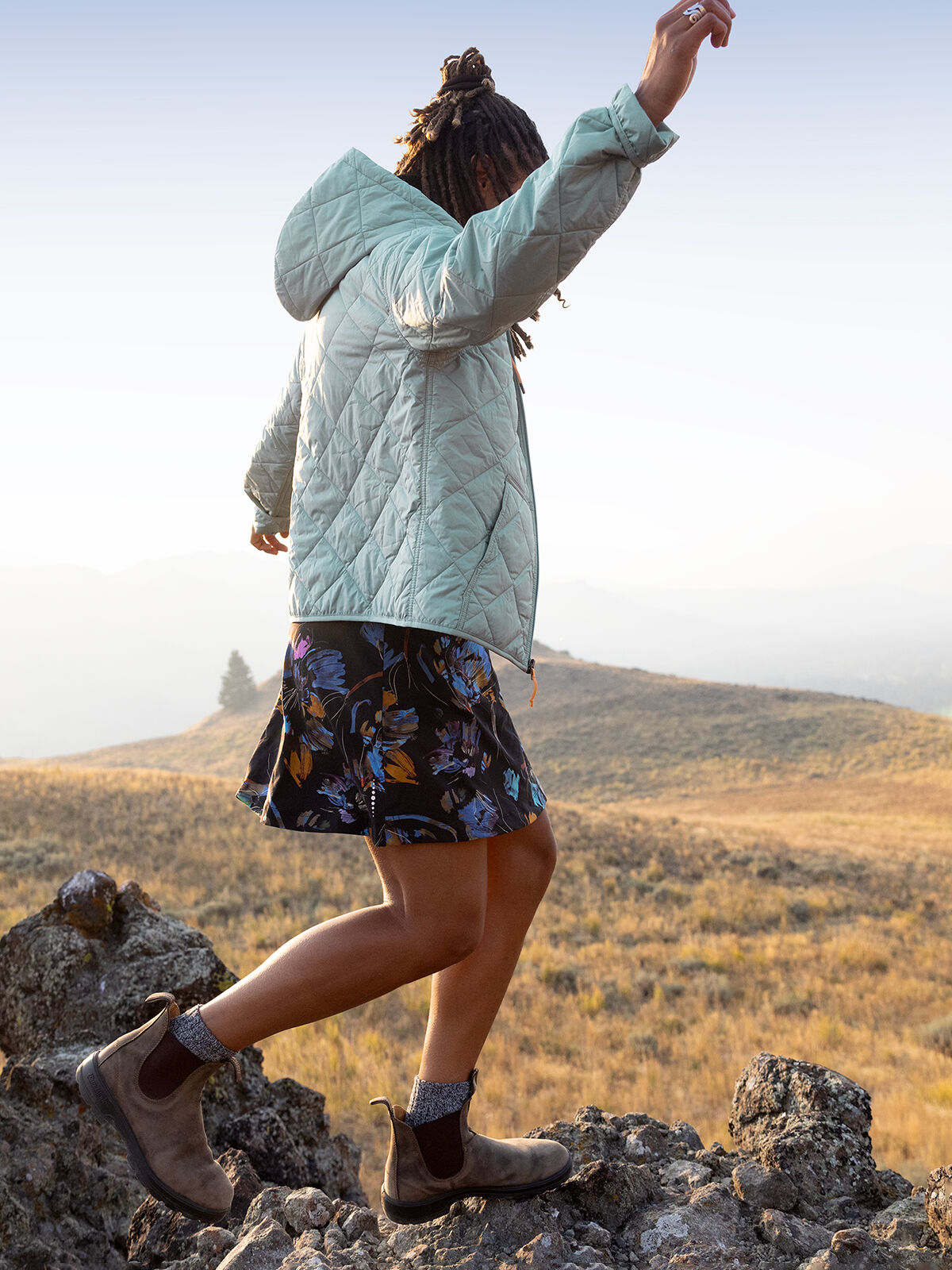 Patagonia Diamond Quilted Bomber Hoodie Jacket | Title Nine