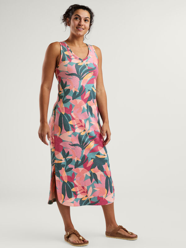 knee length dresses for ladies Linda | Dark Cherry Crew-Neck Cap-Sleeve Midi Dress main image 0