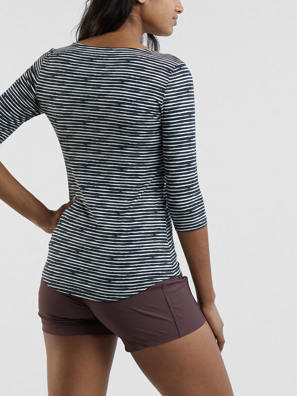 Mettle 3/4 Sleeve Top - Painted Stripe, , original