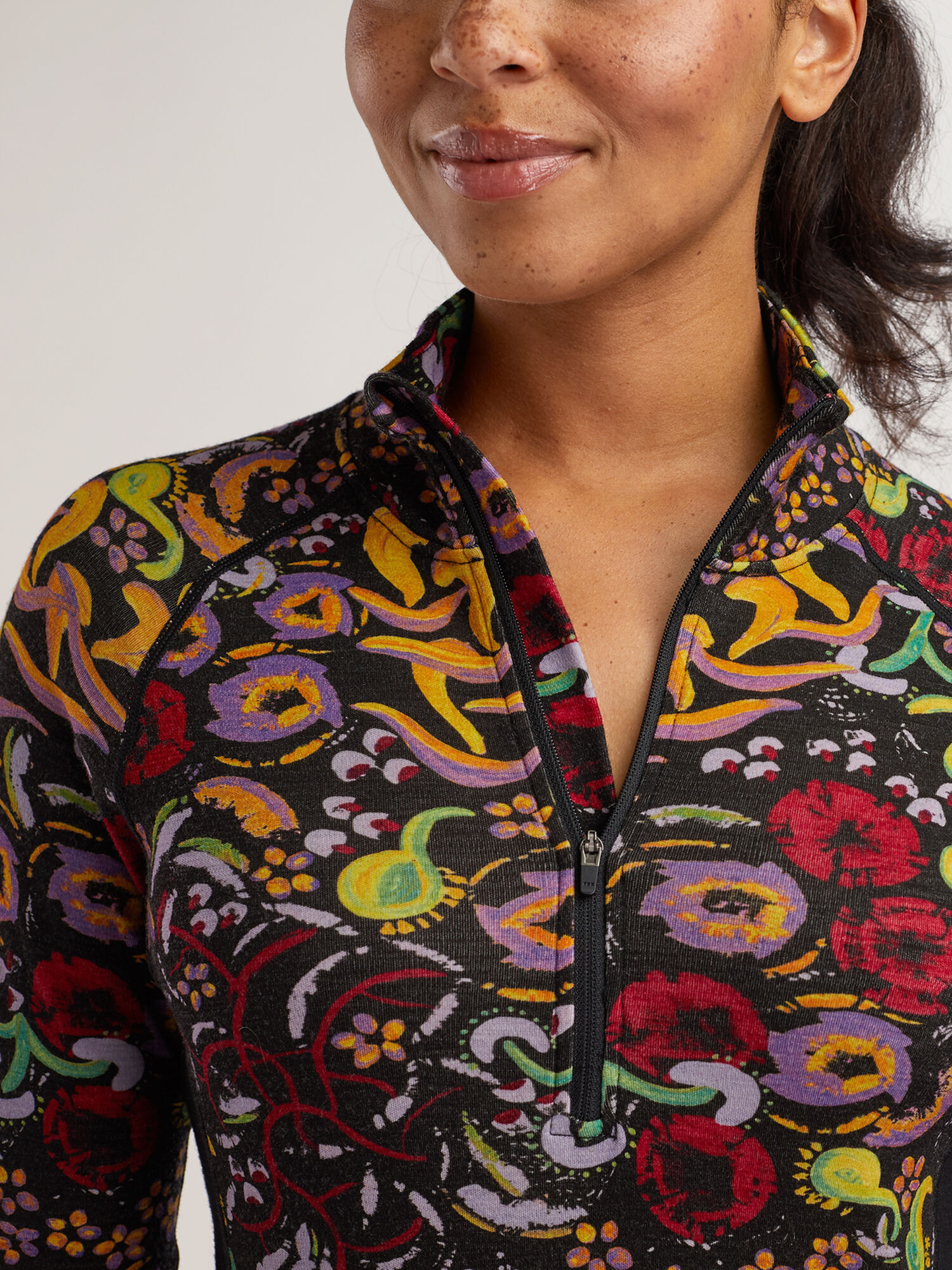 Bassett 1/4 Zip Long Sleeve Top, , original