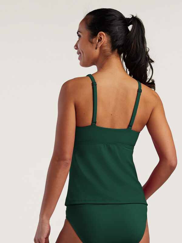 Square Neck Adjustable Tankini Top: Hana