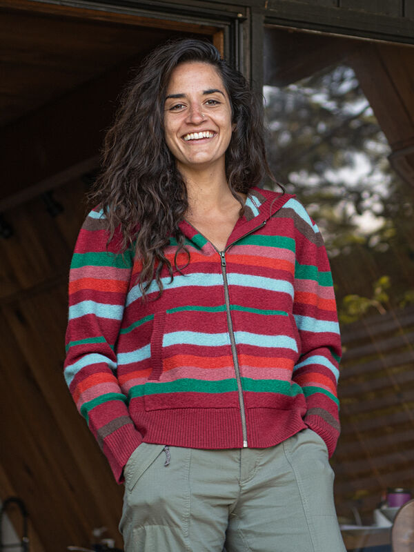 The Stevie Full Zip Sweater, , model