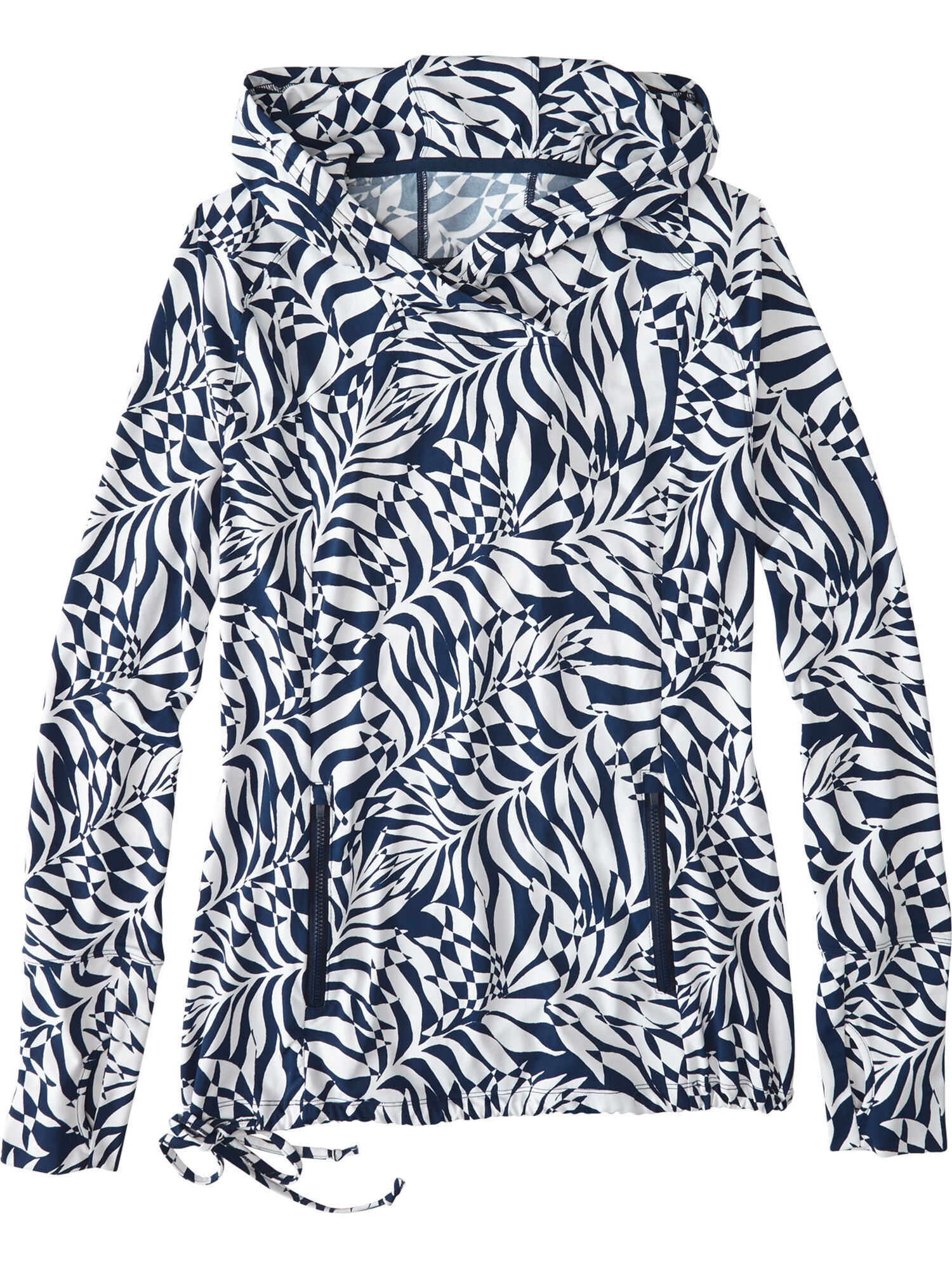 Sunbuster Long Sleeve Hoodie - Palm Print, , original