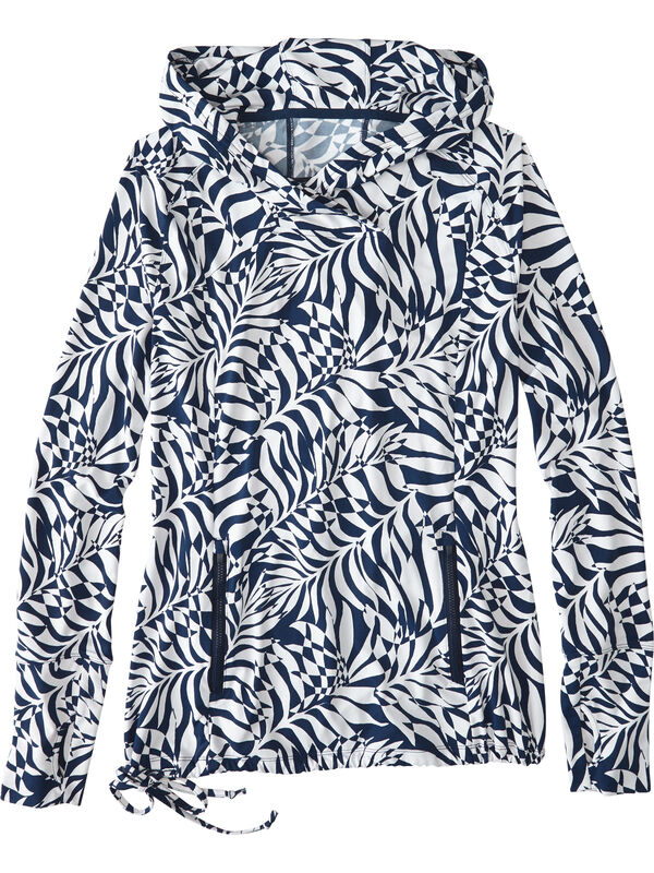 Sunbuster Long Sleeve Hoodie - Palm Print, , original