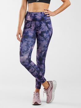 Mad Dash Reversible 7/8 Running Tights - Aurora