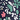 Flora Skort, Midnight Print, swatch