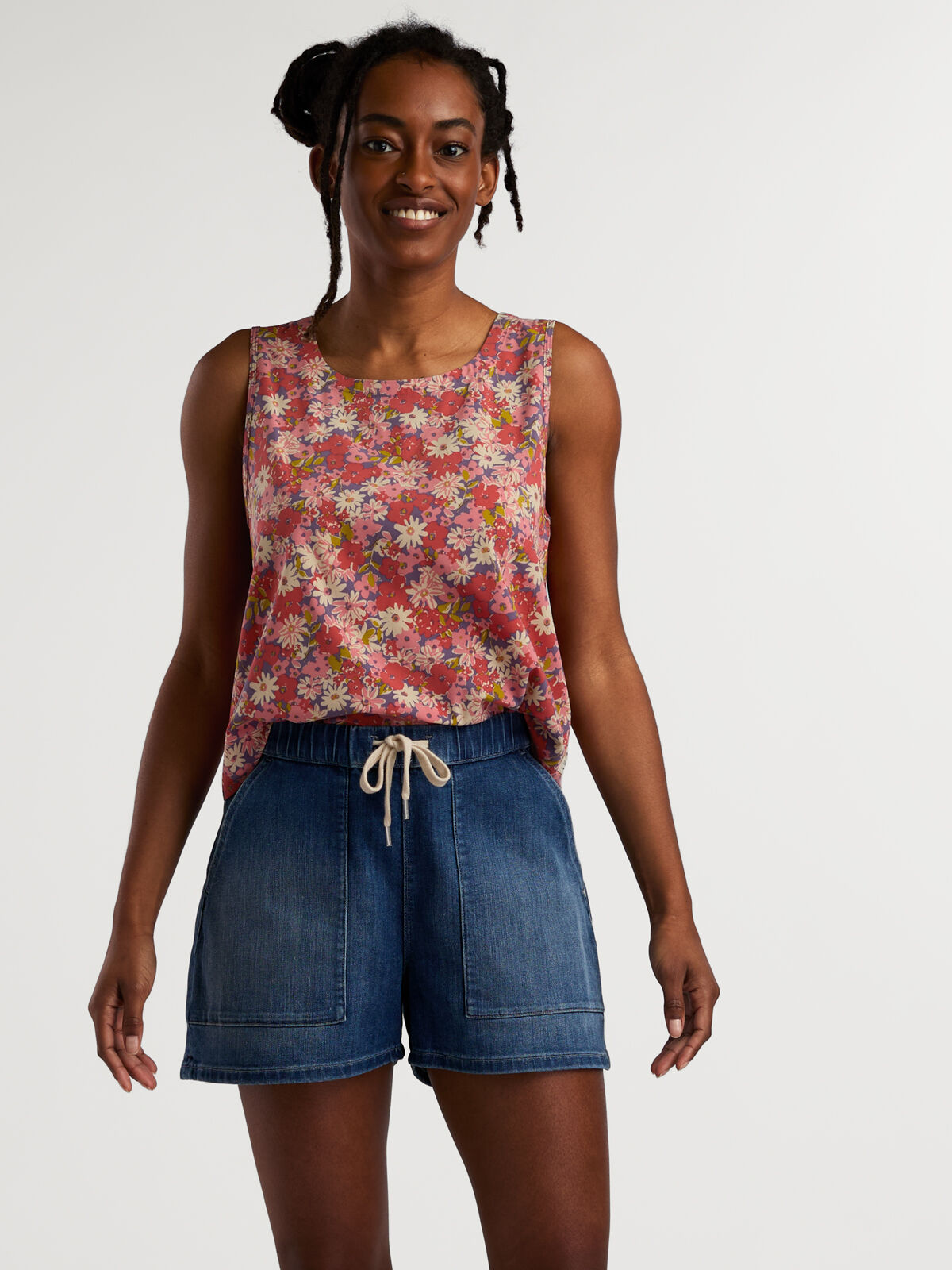 DUER Women's Performance Denim Midi Skirt | Title Nine