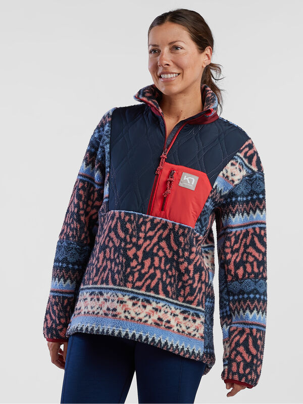 Rothe Quilted 1/2 Zip Pullover, , model