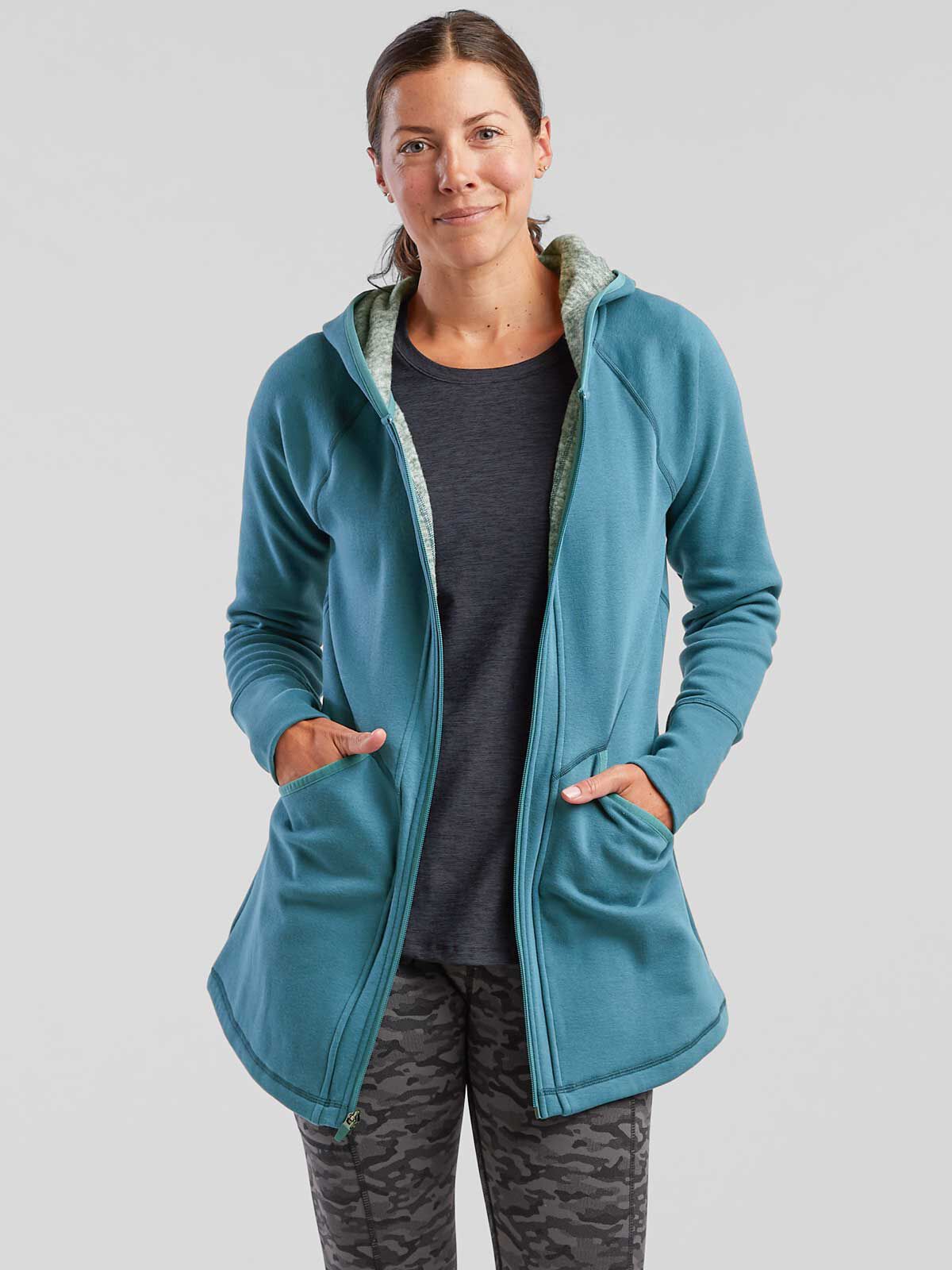 Womens hooded tunic clearance
