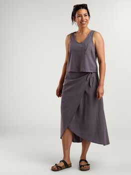 Toad & Co Taj Hemp Button Back Tank Top - Baja